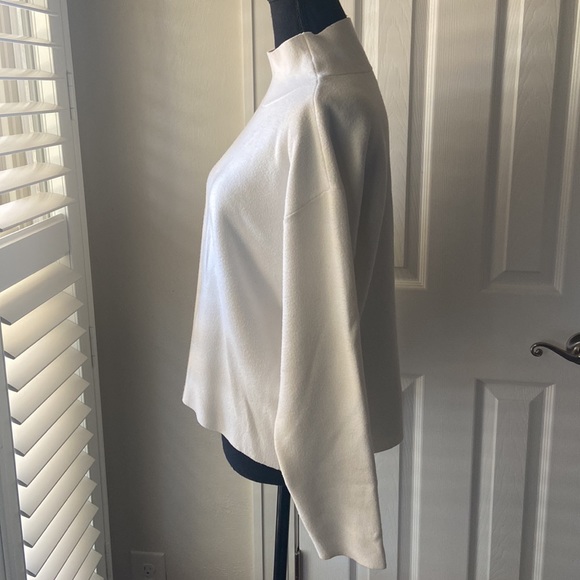 Maeve Anthropologie Winter White Mockneck Sweater M - Picture 5 of 10
